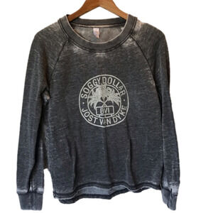ALTERNATIVE BVI distressed sweatshirt.  Grey. Women’s size small.